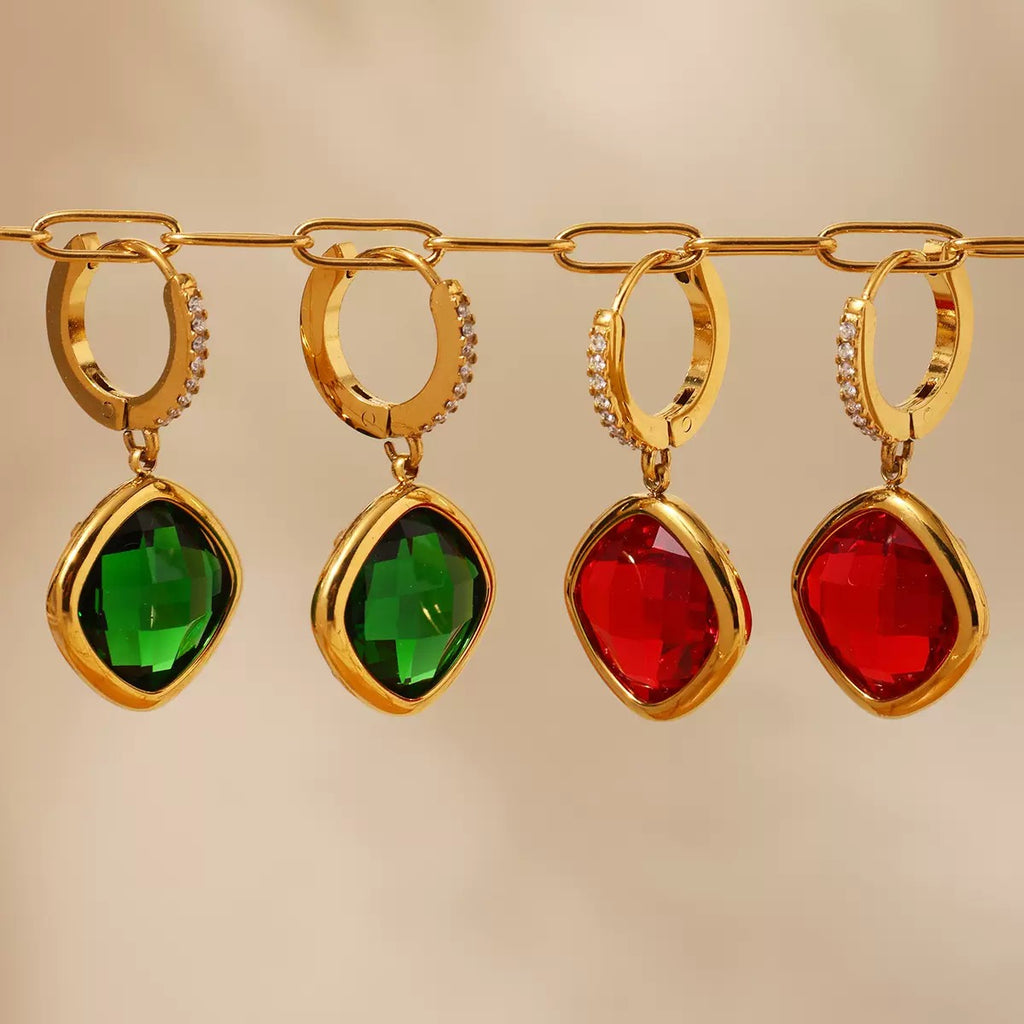 Boucles d'oreilles pendantes lumineuses 