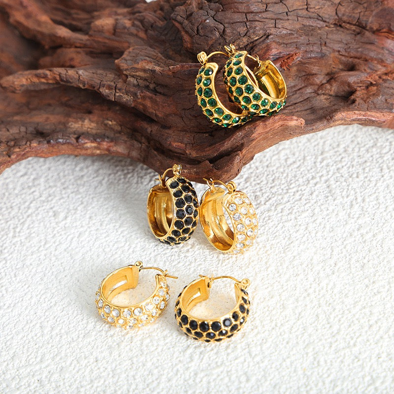 Boucles d'oreilles Crystal Halo