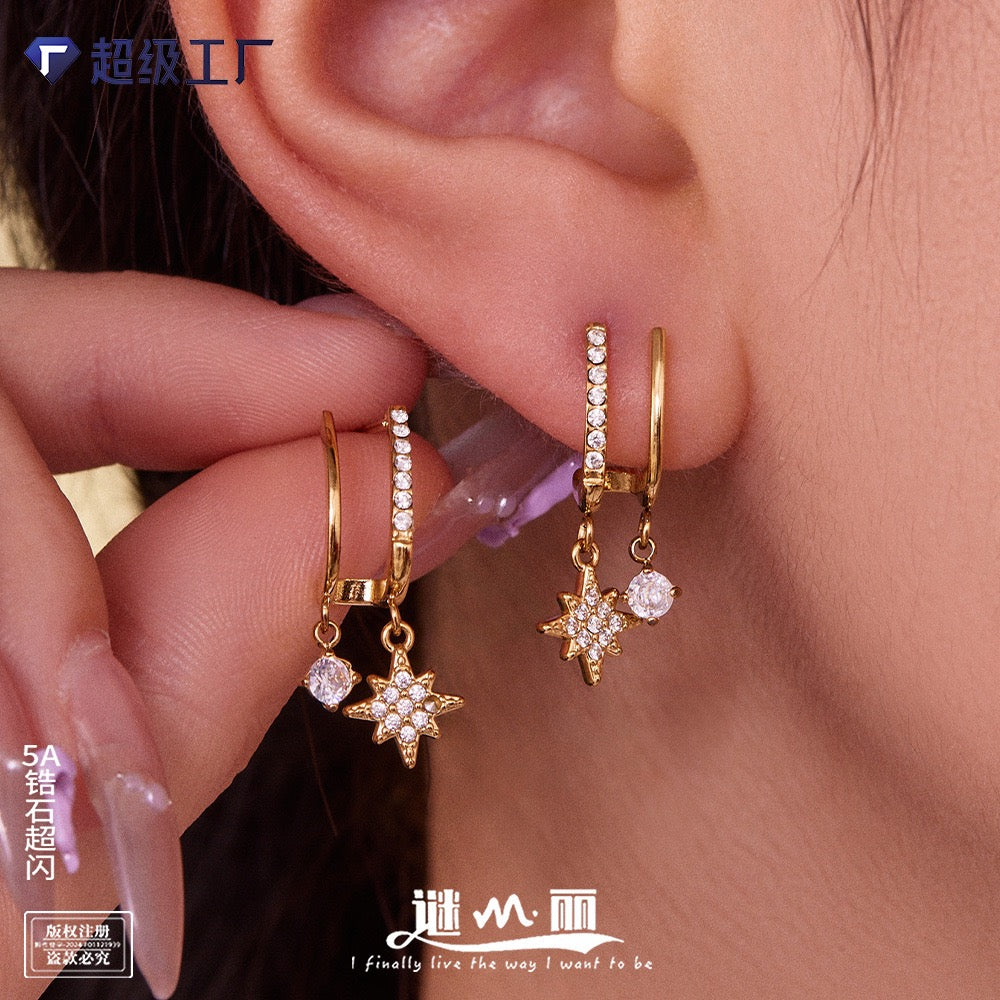 Boucles d'oreilles pendantes en forme de cœur Amora