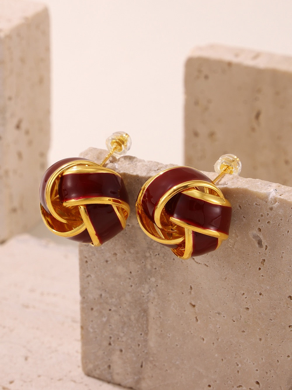Boucles d'oreilles Crimson Muse