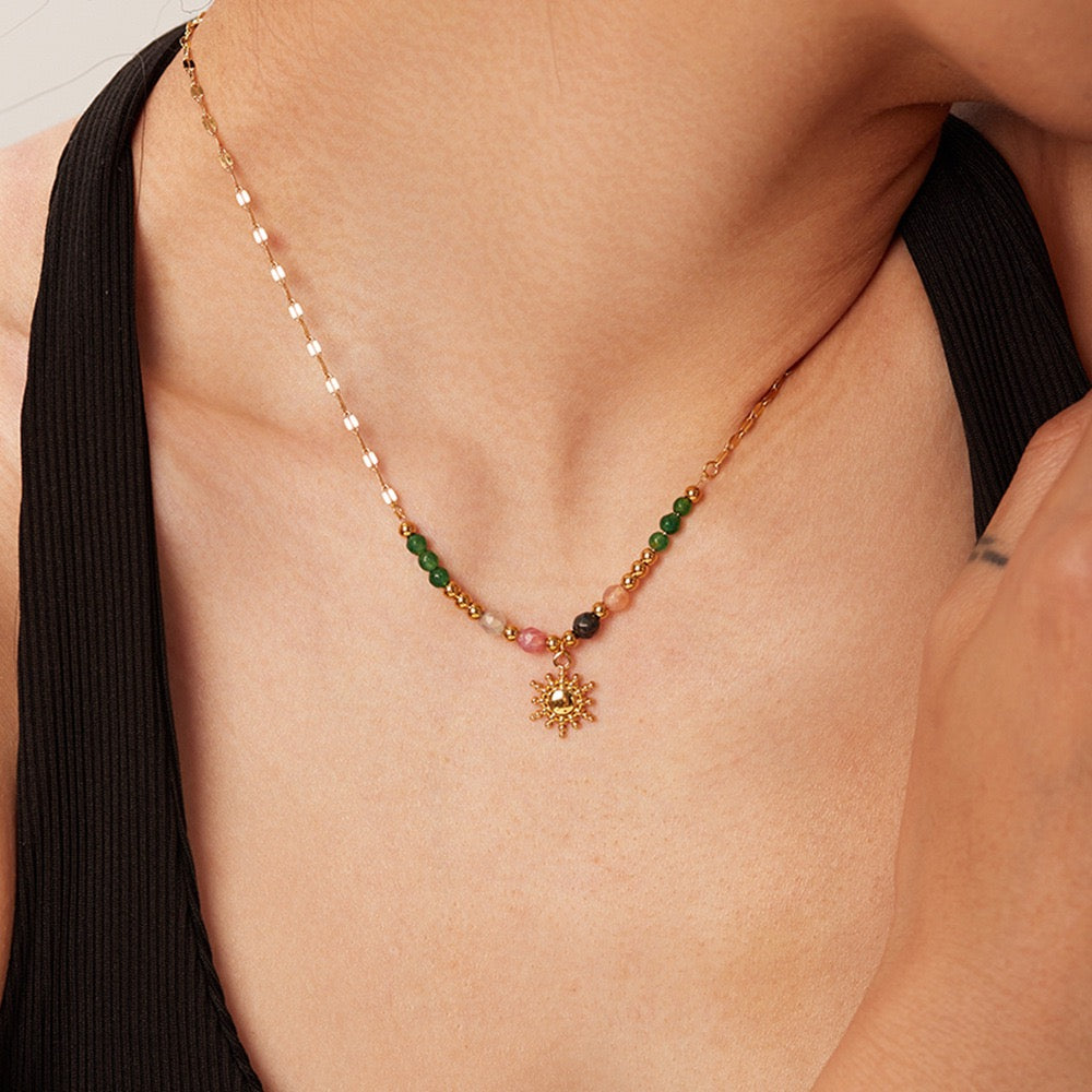 Collier Solara en pierres précieuses