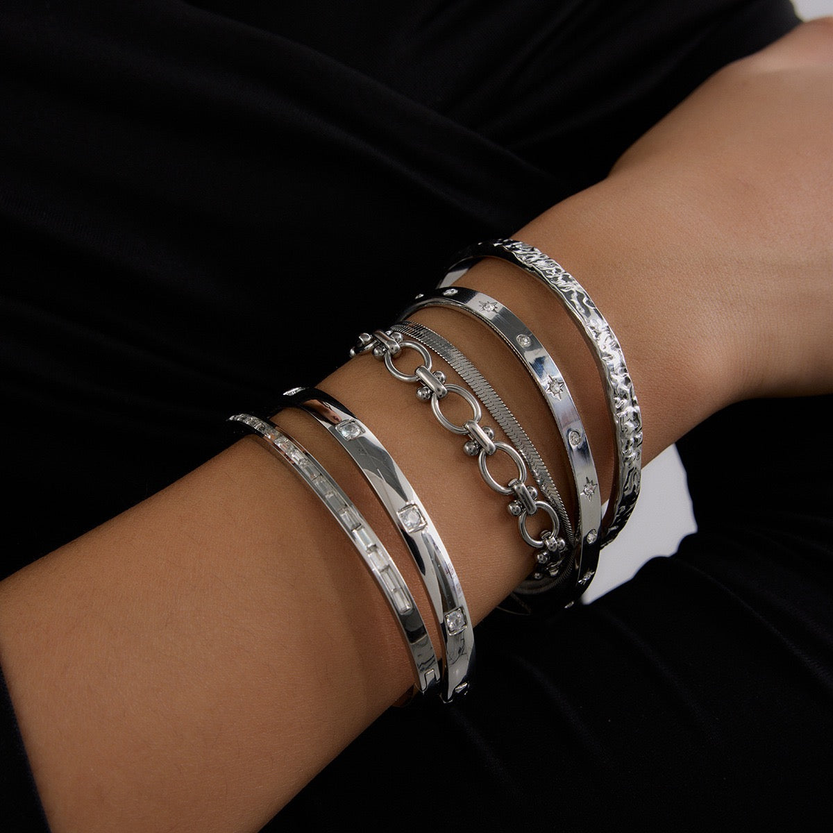 Ensemble de bracelets Nova en argent