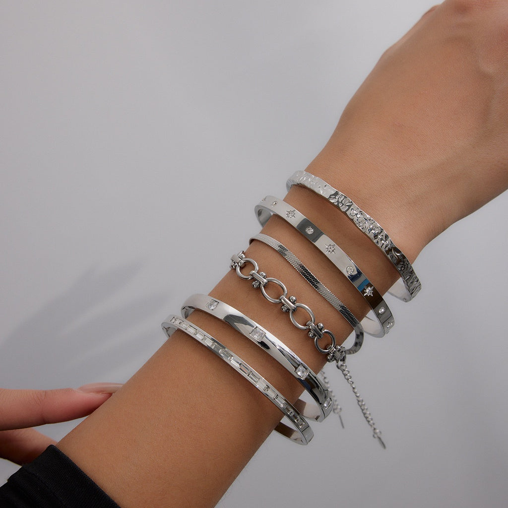 Ensemble de bracelets Nova en argent