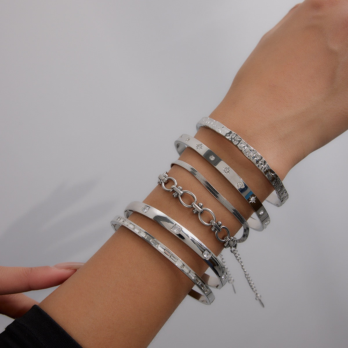 Ensemble de bracelets Nova en argent