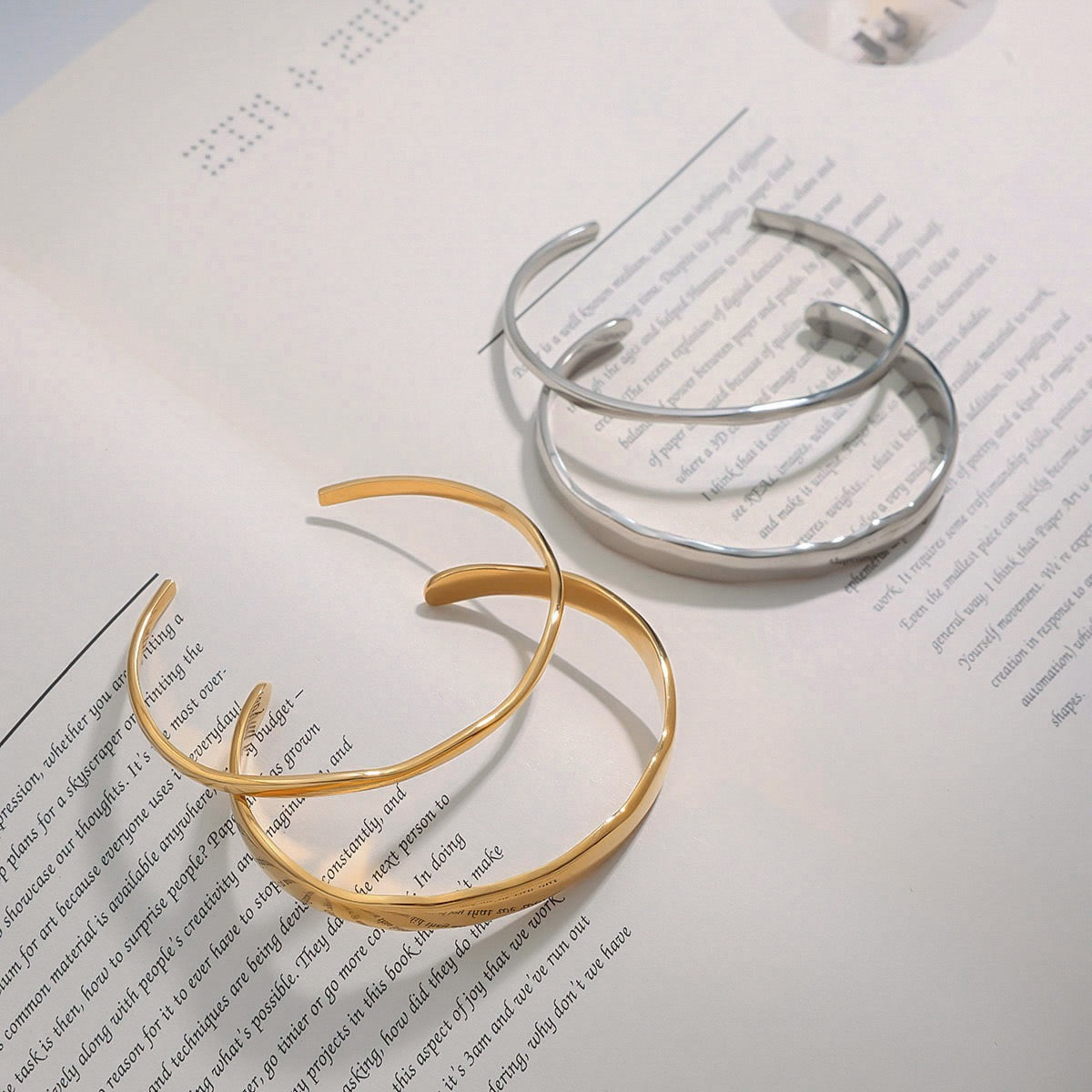 Manchette à vague miroir