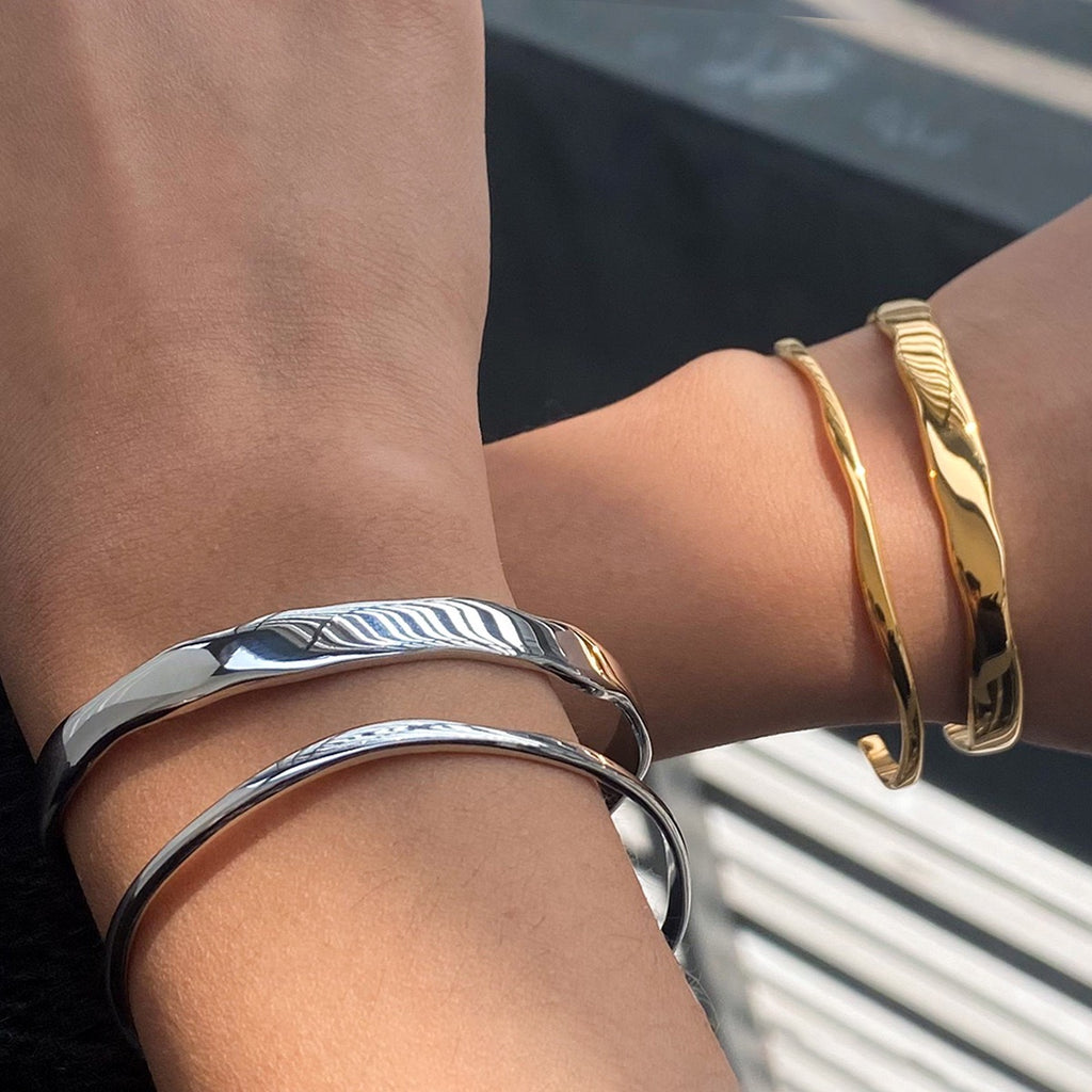 Manchette à vague miroir