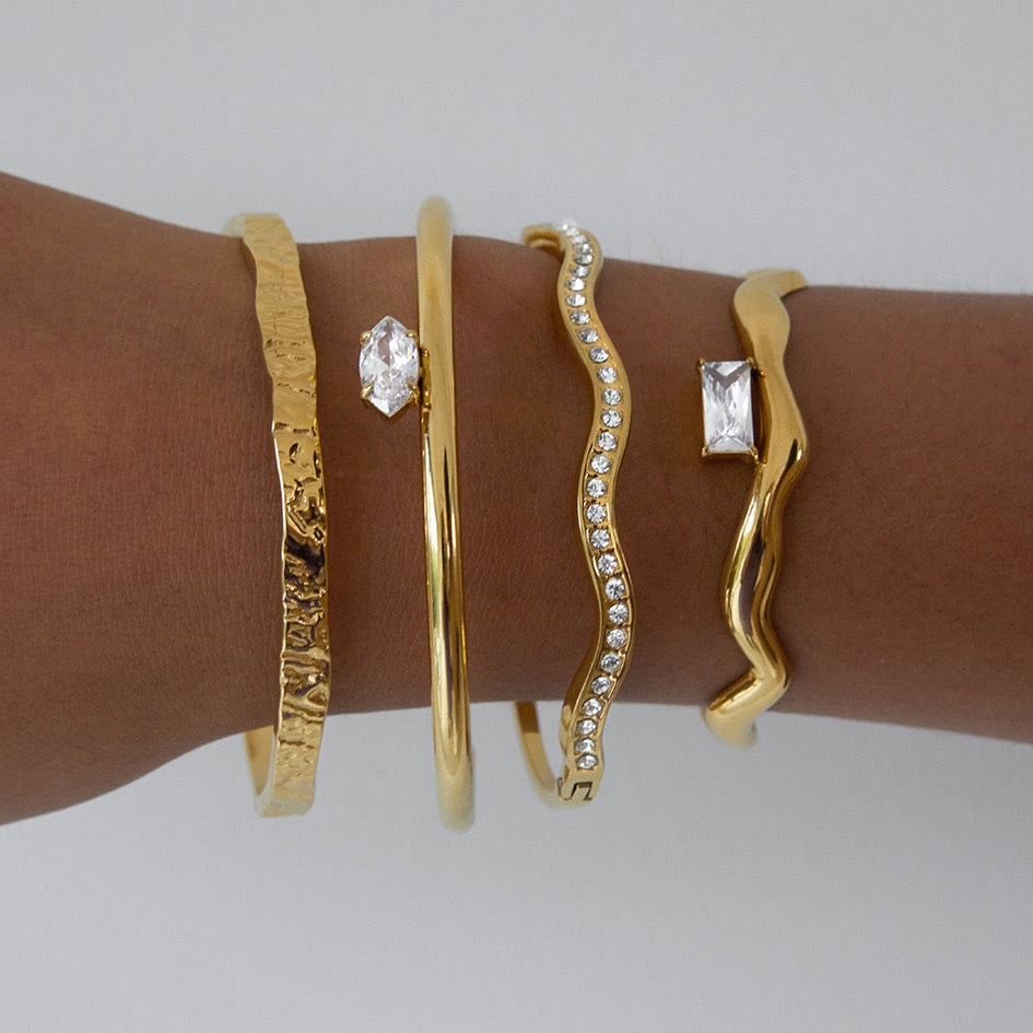 Bracelets sculptés à l'éclat