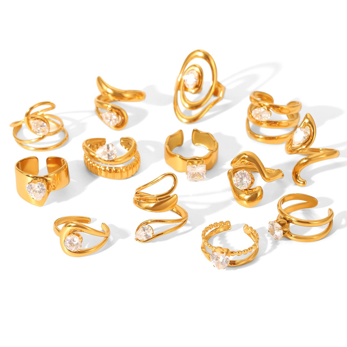 Golden Heart Ring